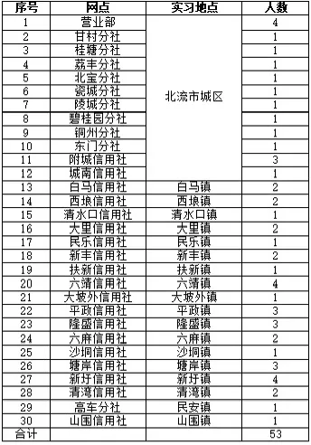 [广西]2026年北流市农村信用合作联社寒假实习生招募启事