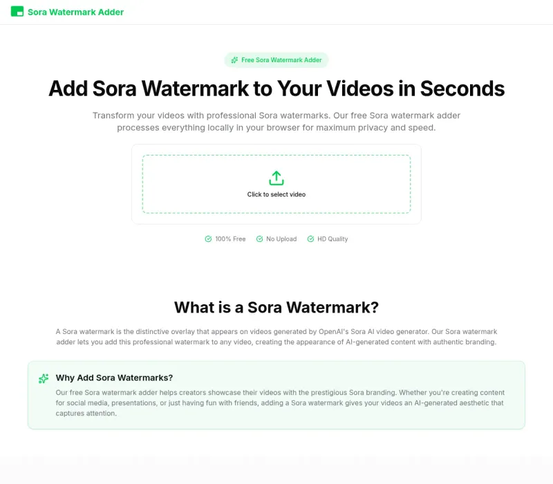 Sora Watermark